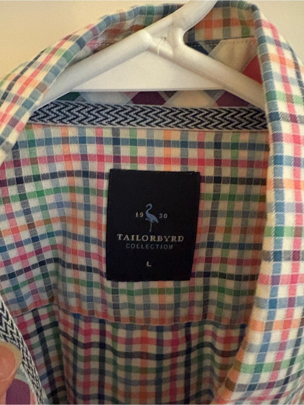 TailorByrd Collection Multicolor Plaid Button-Down Shirt - Picture 2 of 16